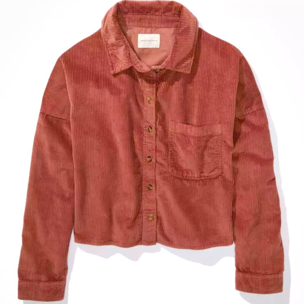 AE Cropped Corduroy Shirt